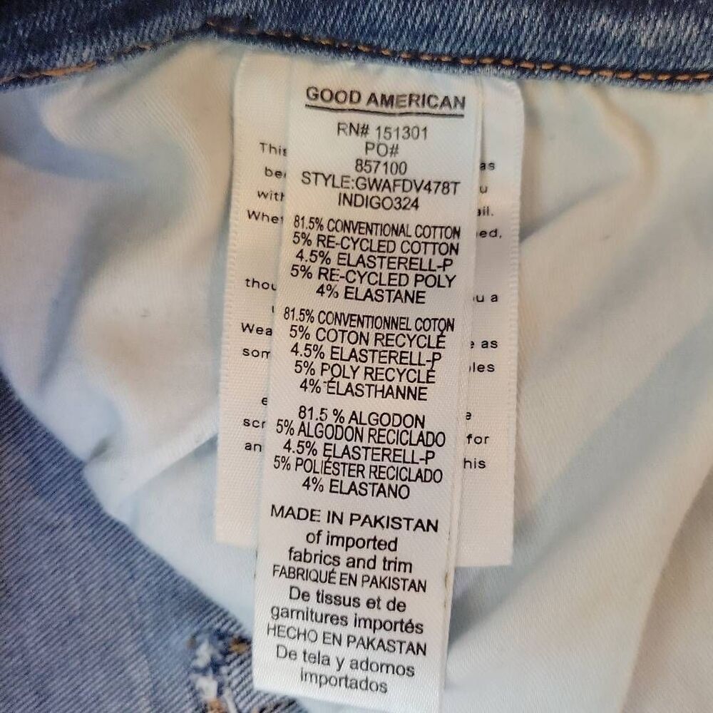 Good American Women's Plus High Rise Skinny Jeans Size 28-32 - Picture 5 of 7